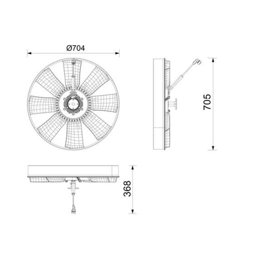 Mahle Radiator Fan Clutch CFF 705 000P