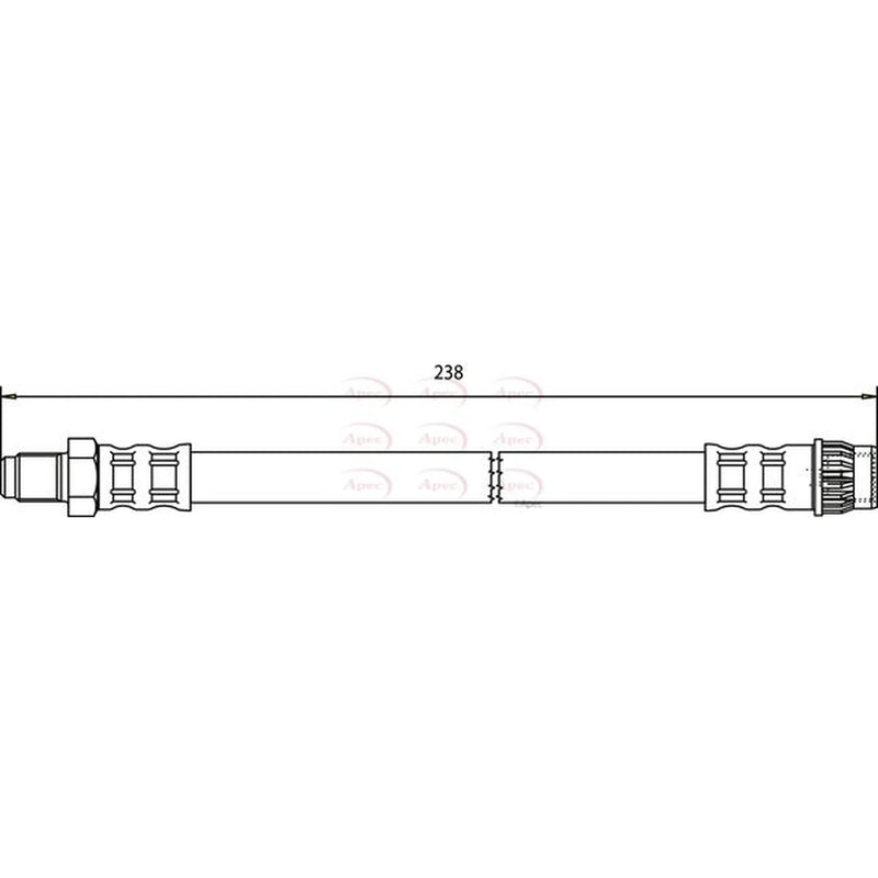 Apec Brake Hydraulic Hose Line outer HOS3616