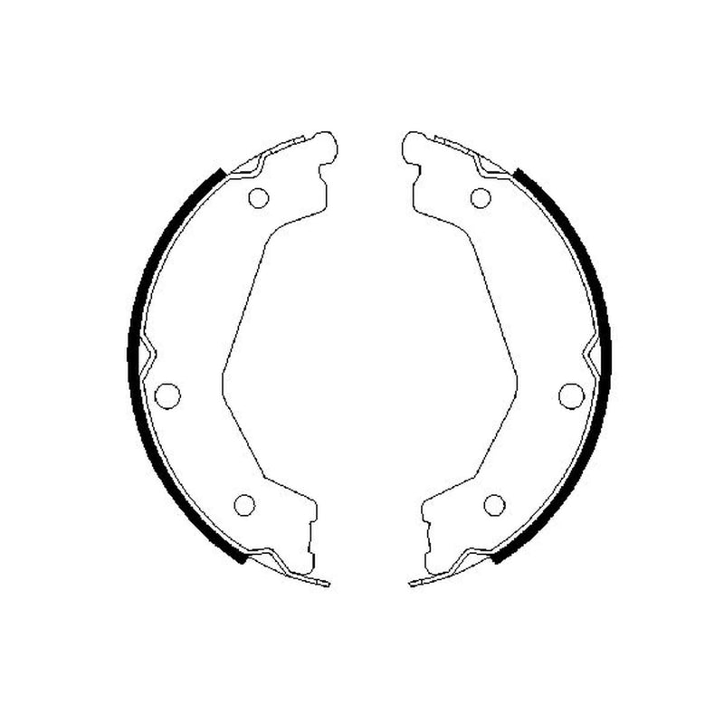 Bosch Parking Brake Shoe Set 0 986 487 708
