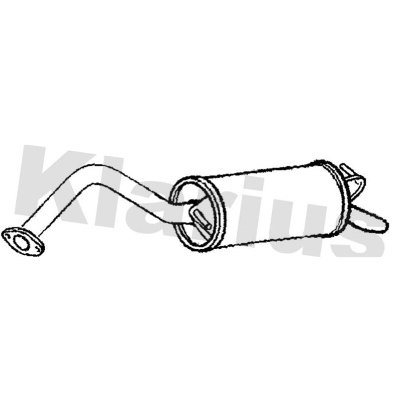 Klarius Box With Tail Pipe Rear TY804E