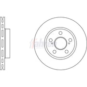 Fahren 2 x Vented Brake Discs fits Toyota Prius Liftback 2003-2009 1.5