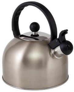 ViaMondo Stainless Steel Gas Hob 2 Litre Whistle Kettle - Soft Gold - Via Mondo - Van Life Living