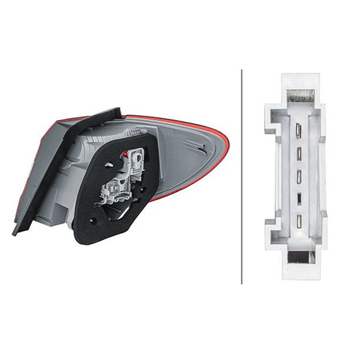 Hella Tail Light / Lamp P21W Left 2SD 354 872-051