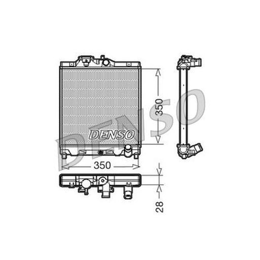 Denso Engine Radiator DRM40004