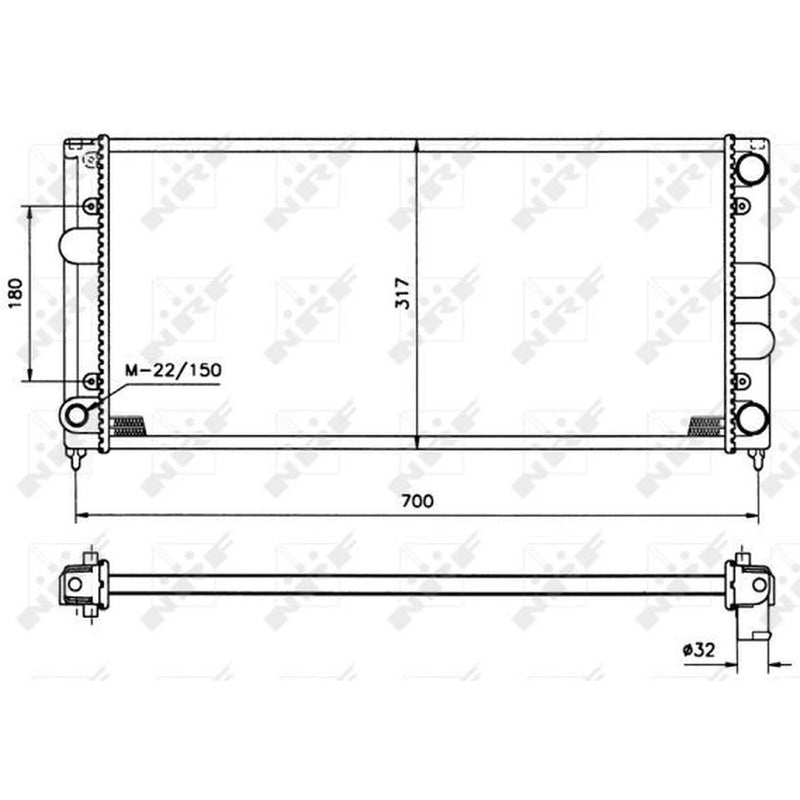NRF Engine Radiator 509506