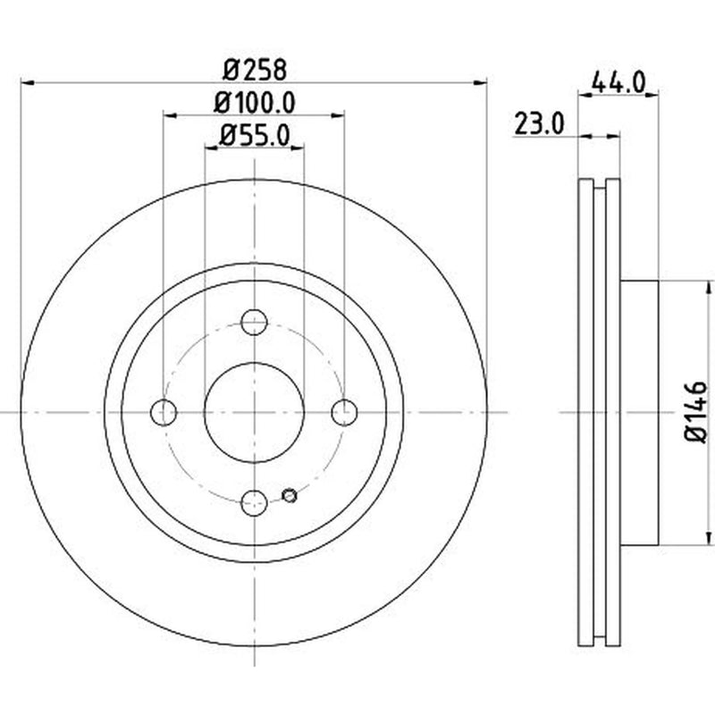 DON 2 x Vented Front Brake Discs PCD18762-x2