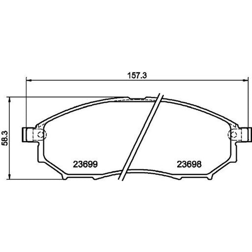 Mintex Front Brake Pad Set MDB2247