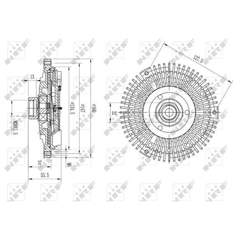 NRF Radiator Fan Clutch 49568