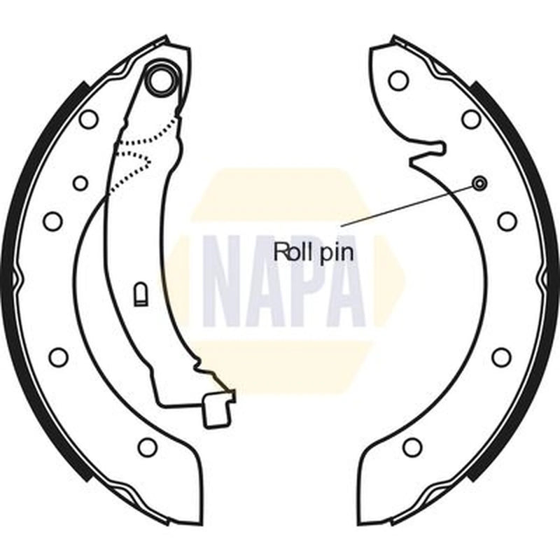 NAPA Brake Shoe Set Axle Kit NBS1031