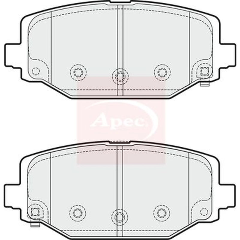 Apec Rear Brake Pad Set PAD1879