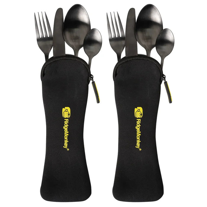 RidgeMonkey DLX Cutlery Set Four Pack - RidgeMonkey - Van Life Living