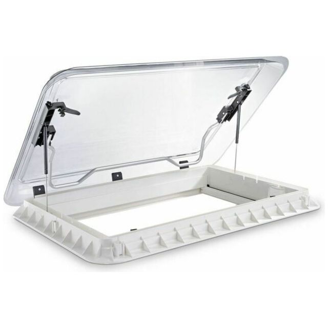 Dometic Heki 2 De Luxe Roof window for caravans, with integrated lights and honeycomb blind - Dometic - Van Life Living