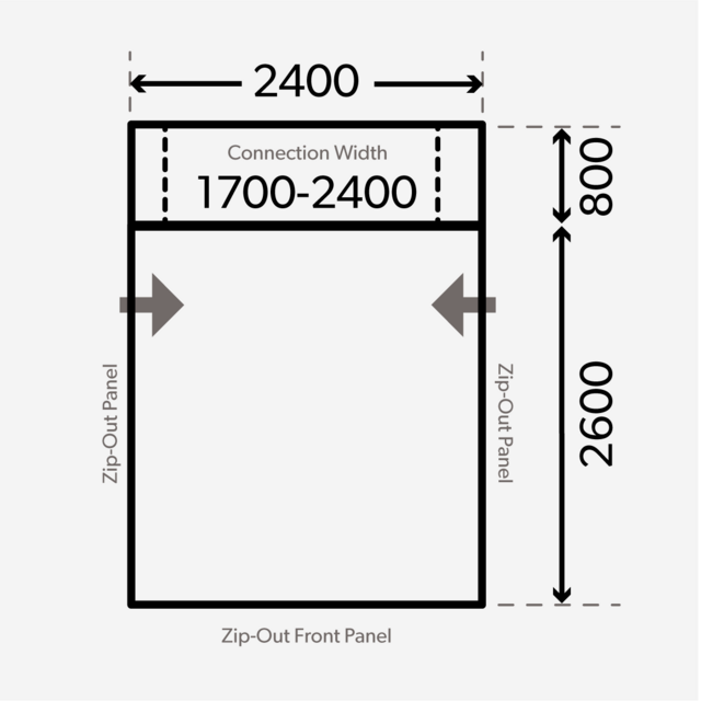 Dometic Rally AIR Pro 240 Inflatable Drive-away Awning, 2.4 m width - Dometic - Van Life Living