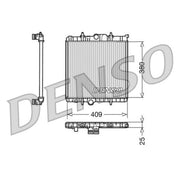 Denso Engine Radiator fits Peugeot 206 1998-2012 1.1 1.4 1.6