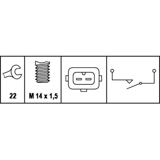 Hella Reverse Light Switch Connectors 6ZF 008 621-151