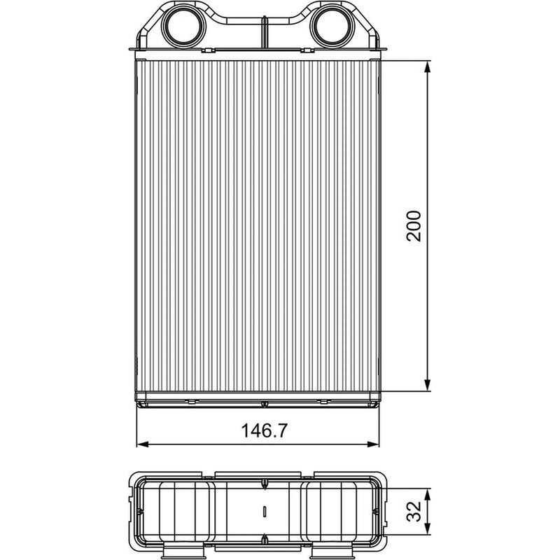 Valeo Heater Matrix Core Heat Exchanger 811533