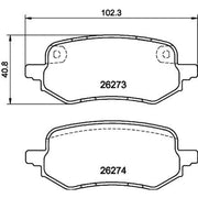 DON Rear Brake Pad Set PCP2029