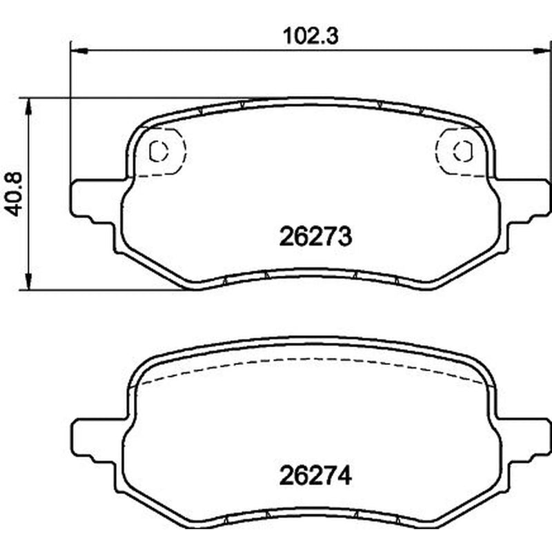 DON Rear Brake Pad Set PCP2029
