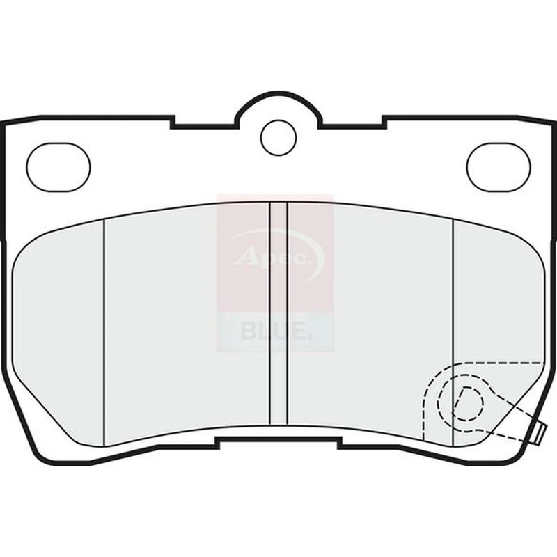 Apec Rear Brake Pad Set PD3335