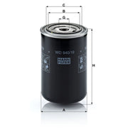 MANN-FILTER Engine Oil Filter WD 940/19