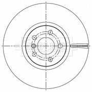 Borg & Beck 2 x Vented Front Brake Discs BBD6195S-x2