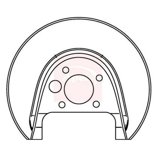 Apec Brake Disc Splash Guard Rear Left ASG1045