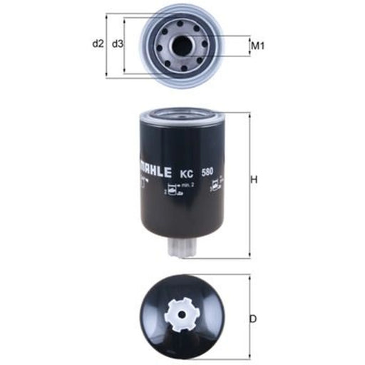 Mahle Fuel Filter Element KC 580