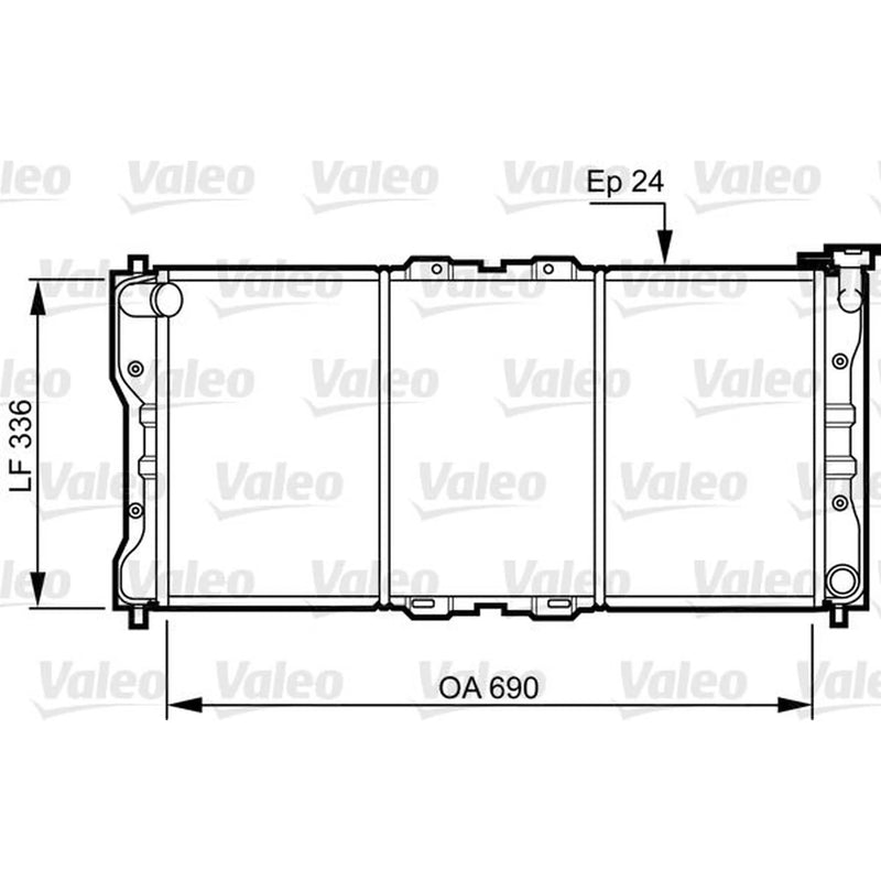 Valeo Engine Radiator 731073