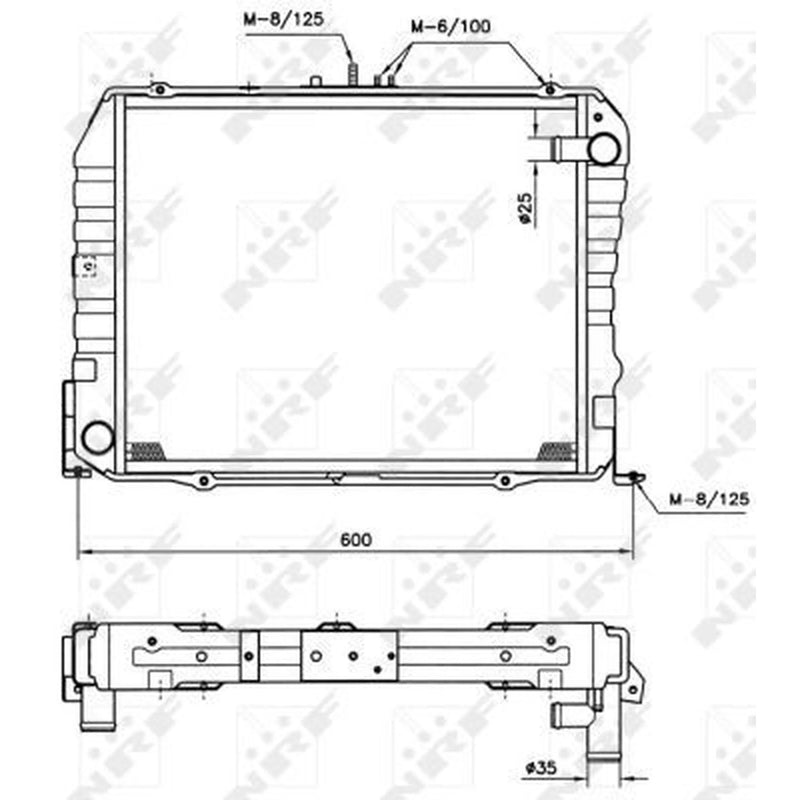 NRF Engine Radiator 513962