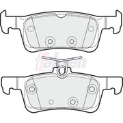 Fahren Rear Brake Pad Set fits Peugeot 308 II 2013-2021 1.2 1.5 1.6