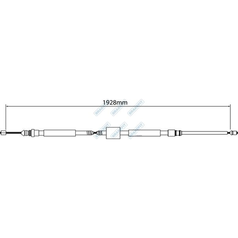 Apec Handbrake Cable Right Rear BBC3379