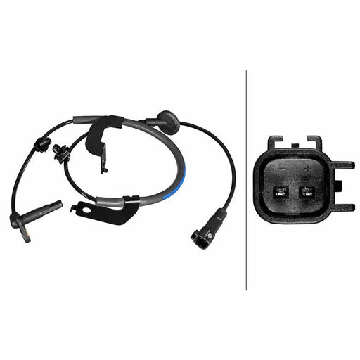 Hella ABS Wheel Speed Sensor Front 6PU 358 217-611