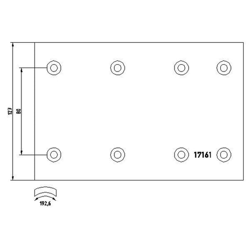 Textar Textar Cv Brake Lining Set 1716101