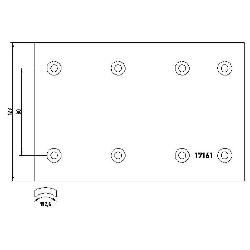 Textar Textar Cv Brake Lining Set 1716101