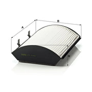 MANN-FILTER Cabin Air Filter (Pollen Filter) Eng.compart. passeng. si CU 2750
