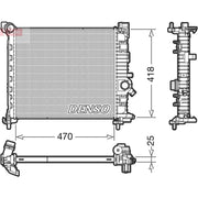 Denso Engine Radiator fits Opel Meriva B 2010-2017 1.4