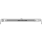 Abtex Brake Hydraulic Hose Line inner ABH1218