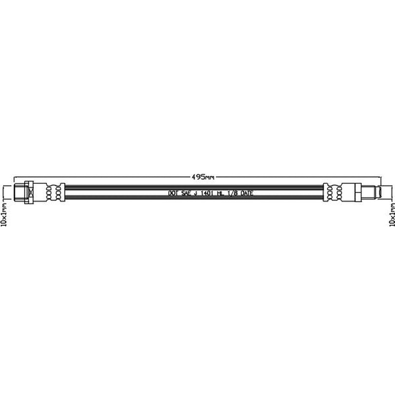 Abtex Brake Hydraulic Hose Line inner ABH1218