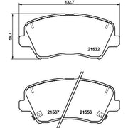 Mintex Front Brake Pad Set MDB4186