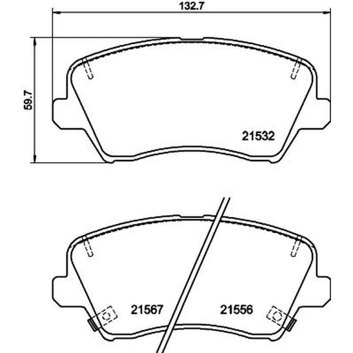 Mintex Front Brake Pad Set MDB4186