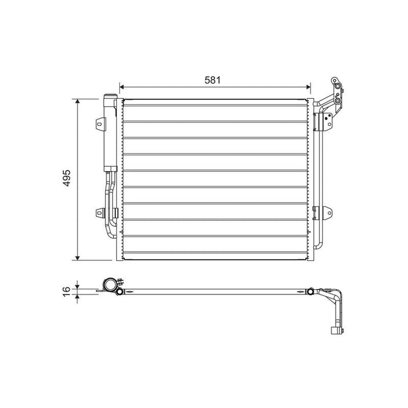 Valeo Air Conditioning Condenser 814157