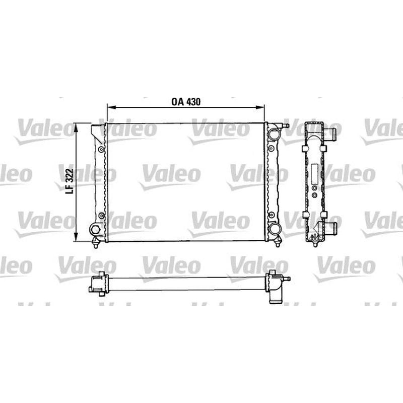 Valeo Engine Radiator 883820