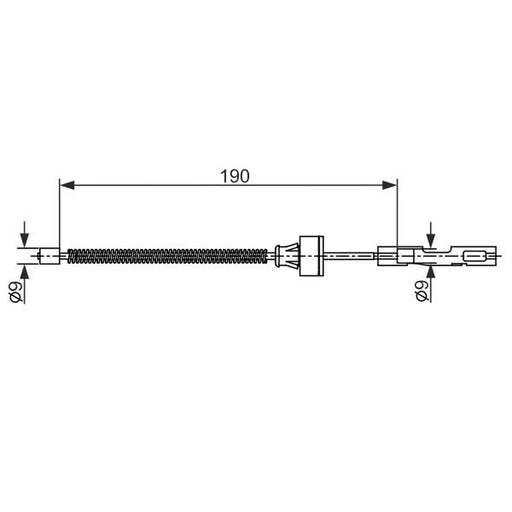 Bosch Handbrake Cable Rear 1 987 482 561