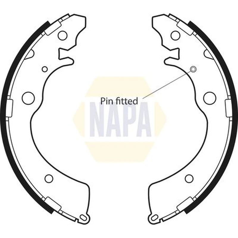 NAPA Brake Shoe Set Axle Kit NBS1014