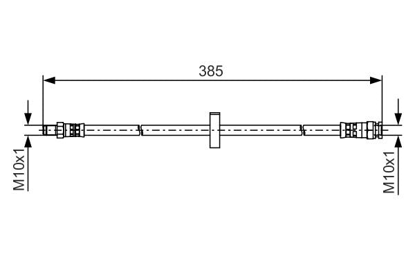 Bosch Brake Hydraulic Hose Line 1987481531