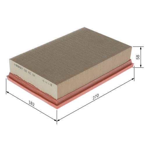 Bosch Engine Air Filter F 026 400 104