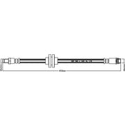 Abtex Brake Hydraulic Hose Line Right ABH1226