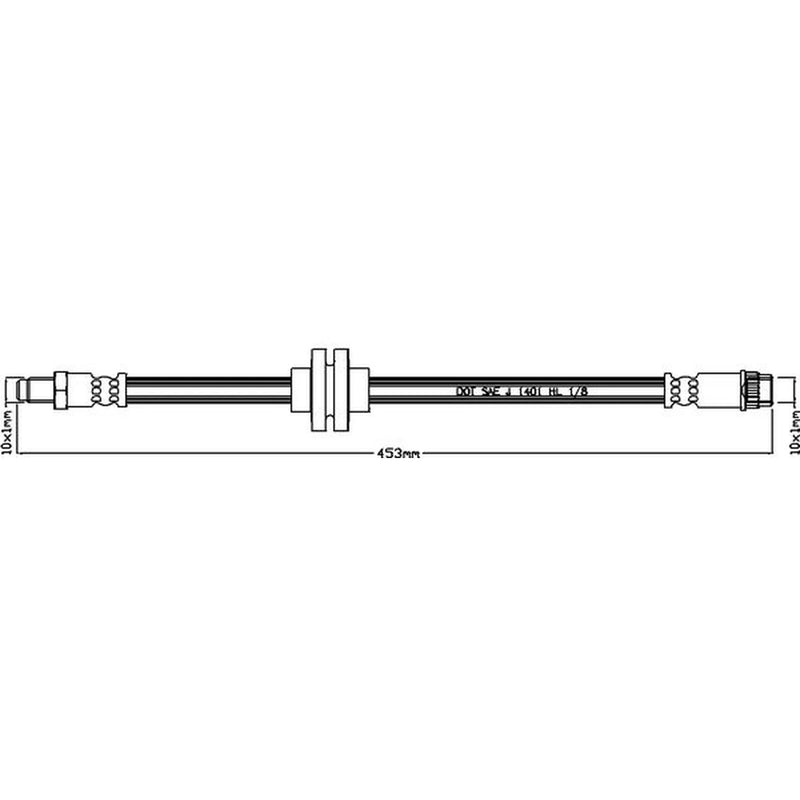 Abtex Brake Hydraulic Hose Line Right ABH1226