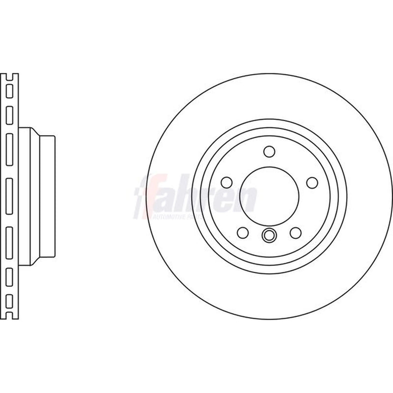 Fahren Front Brake Vented Discs & Pads fits BMW 1 2005-2013