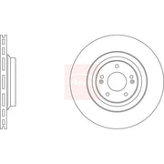 Apec 2 x Vented Front Brake Discs DSK3473-x2